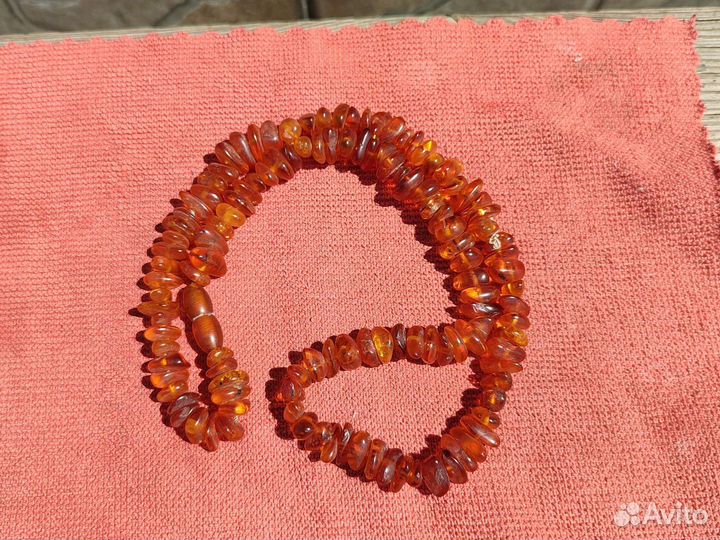Янтарные бусы натуральные