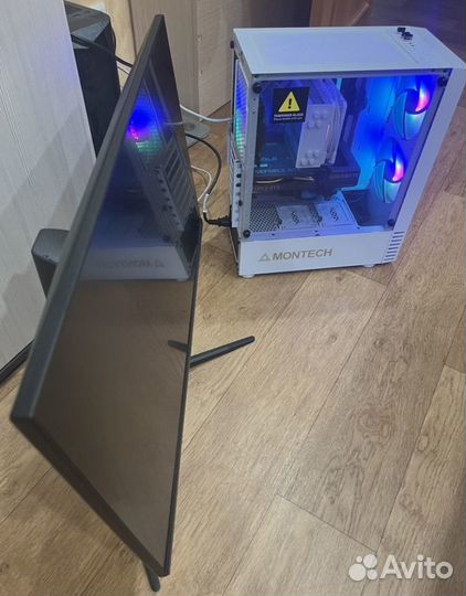 Мощный игровой пк с монитором