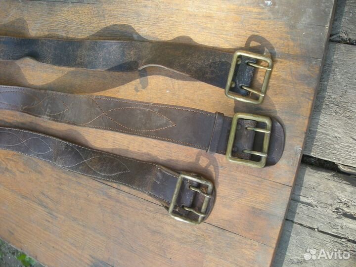 Ремень Love Moschino Levis кожаный офицерский