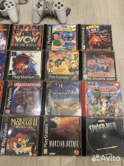 Диски ps1 + 2 джойстика