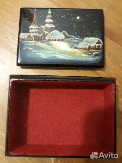 Шкатулка. Роспись. Дерево. Лак