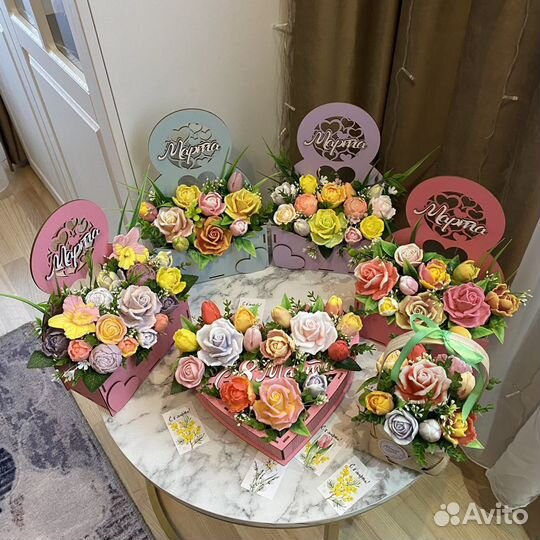 Букеты из мыла ручной работы