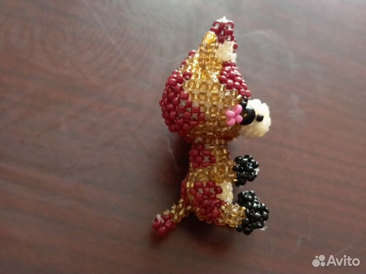 Амигуруми из бисера жирафик