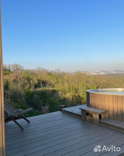 Баня на дровах с купелью