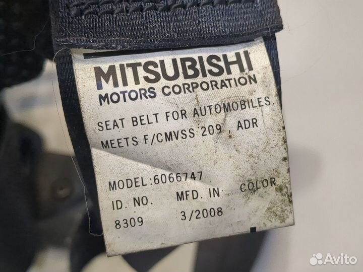 Ремень безопасности Mitsubishi Outlander XL, 2008