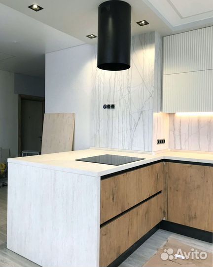 Кухонный гарнитур кухни на заказ замер изготовлени