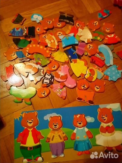 Развивающие игрушки: сортер, вкладыши, головоломки