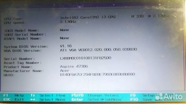 Материнская плата Acer 4738, daozq9mb6co rev:C