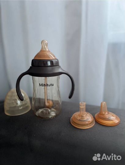 Бутылочка для кормления стеклянная Корея