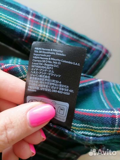 Рубашка H&M на мальчика 86р