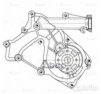 Насос водяной для а/м Hyundai iX55 (08) /Kia