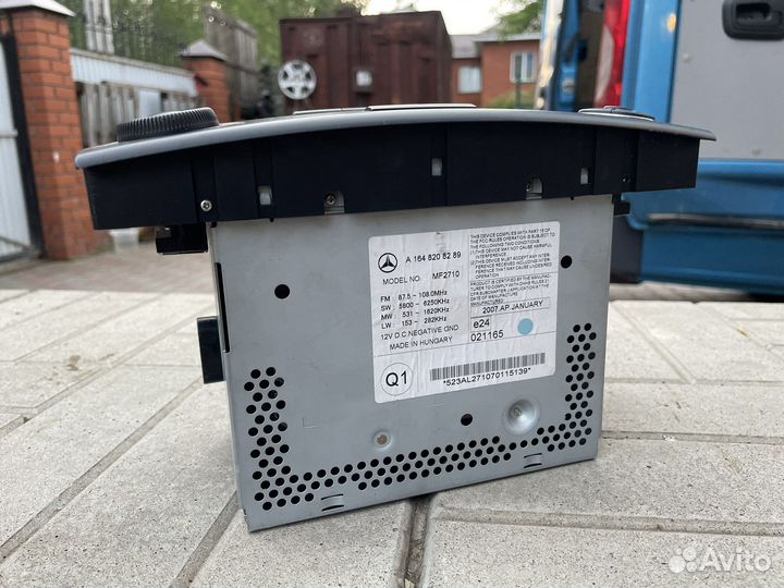 Штатная магнитола mercedes ml w164