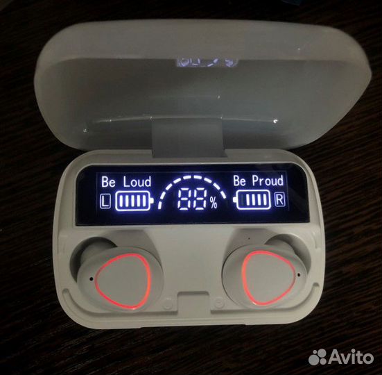 Беспроводные наушники Xiaomi М10 белые + PowerBank