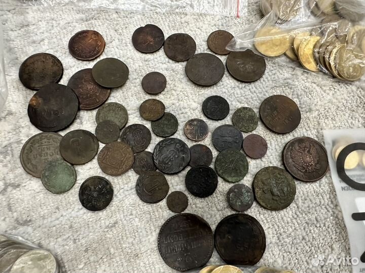 Монеты времен СССР и царского времени