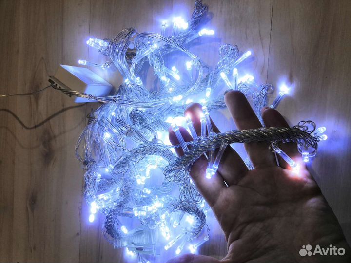 Гирлянда штора новая