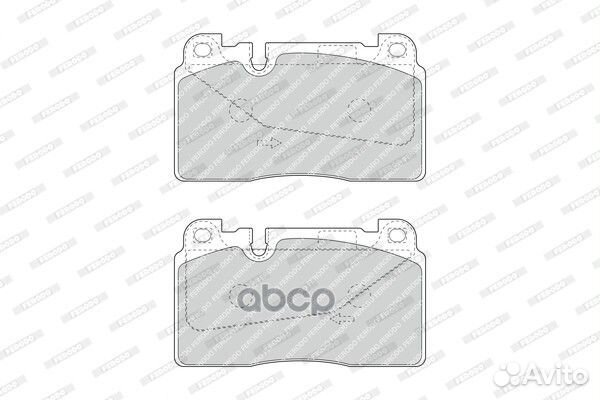 Колодки тормозные дисковые FDB4908 Ferodo