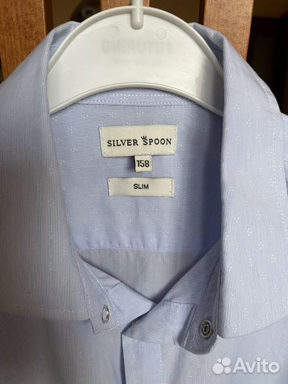 Рубашка Silver Spoon Slim на кнопках, р.158