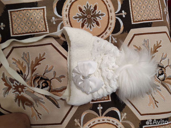 Шапка зимняя для девочки 50 52