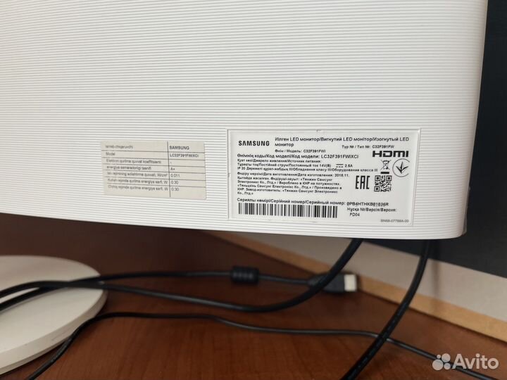 Монитор Samsung 32 Curved CF391