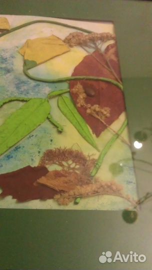 Коллаж из натуральных материалов