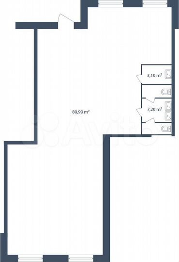 Продам помещение свободного назначения, 91.2 м²