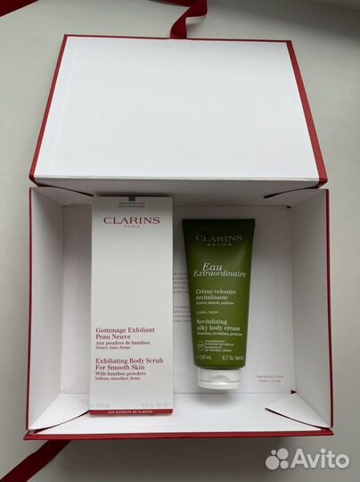 Подарочный набор Сlarins.Отшелуш.крем и молочко