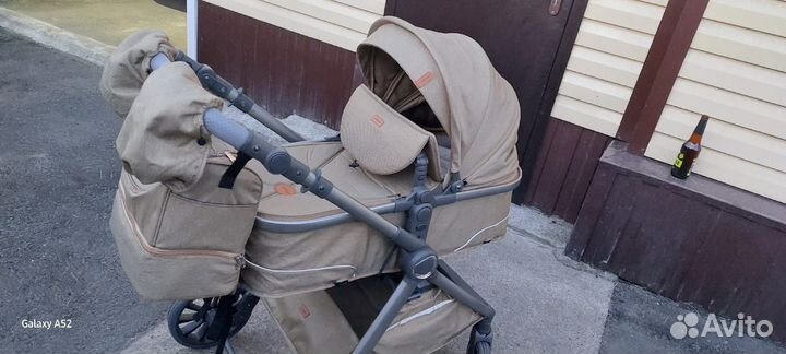 Коляска 2 в 1 luxmom цвет хаки