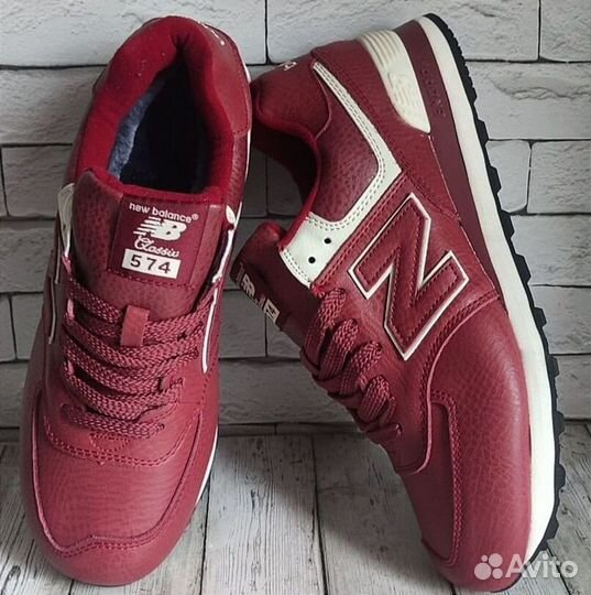 Кроссовки мужские зимние кожаные NEW balance 574