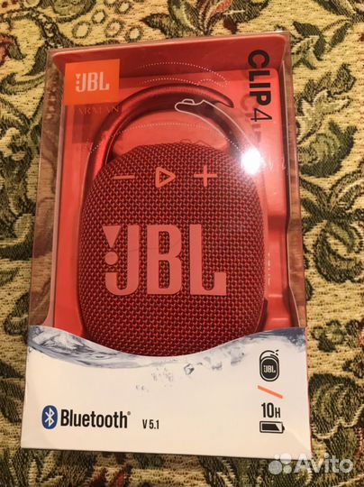 Колонка Jbl clip 4 красная оригинал