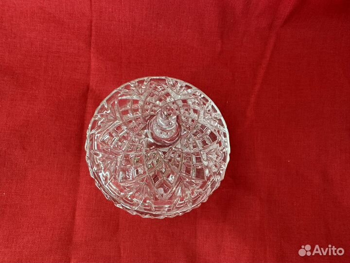 Вазочка шкатулка Crystal d'arques France