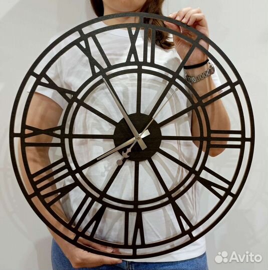Часы интерьерные скелетоны 50см