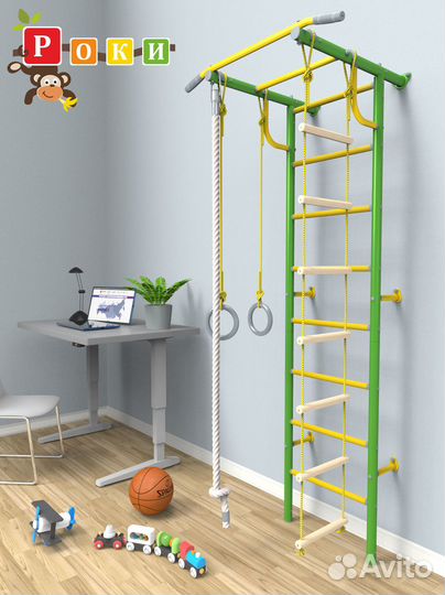 Шведская стенка Роки-2 со стационарным турником