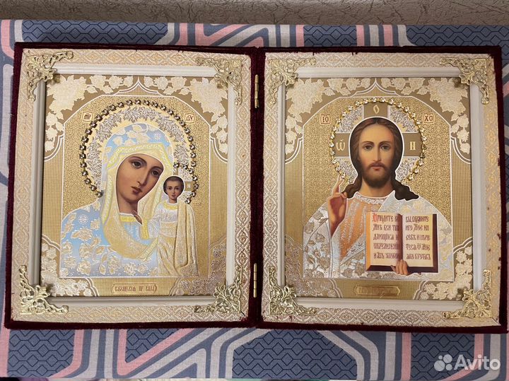 Икона складень венчальный