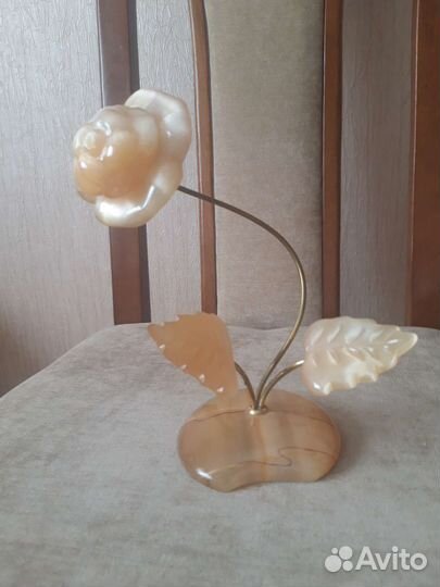 Набор подсвечник и роза