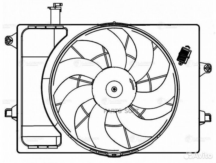 Вентилятор радиатора охлаждения KIA seltos/soul II