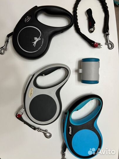 Поводок рулетка для собак Flexi M 5м лента