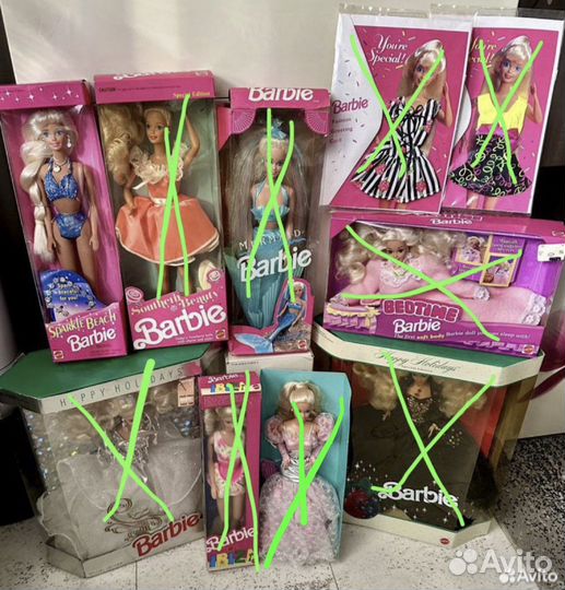 Кукла барби 90 х в коробке