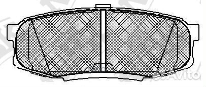 Колодки тормозные дисковые зад PN1542 NiBK