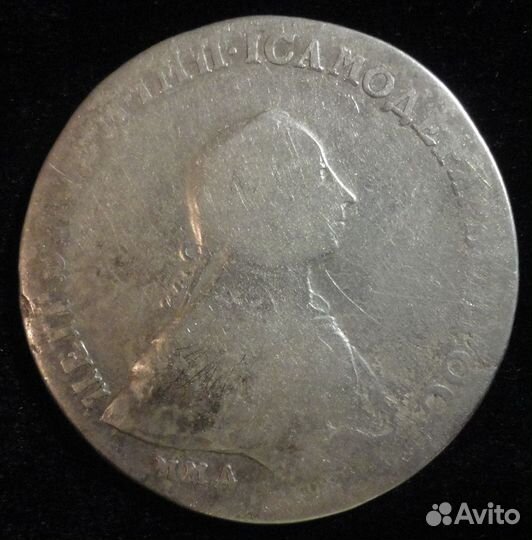 1 рубль 1762 года ммд- дм