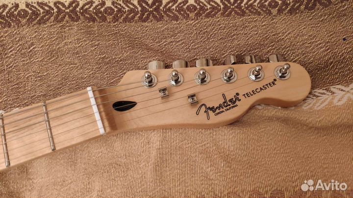 Реплика Fender Telecaster желтая кремовая