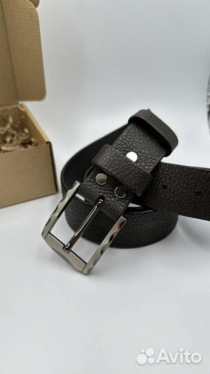 Мужской кожаный ремень ручной работы