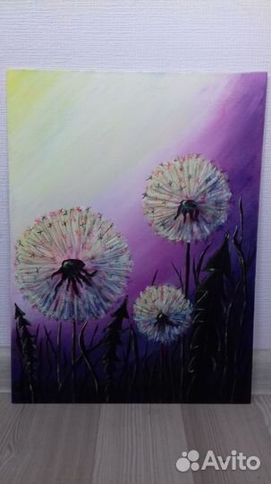 Интер Картина акрилом, холст на картоне 40 30