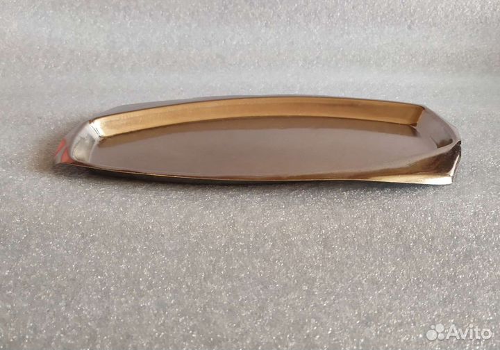 Тарелка для нарезки. Нерж. СССР 1972