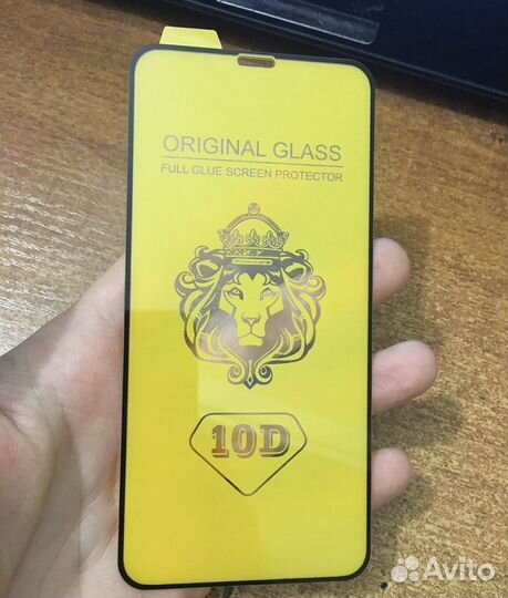 10D бронь стекло iPhone X XS 11 Pro черная рамка