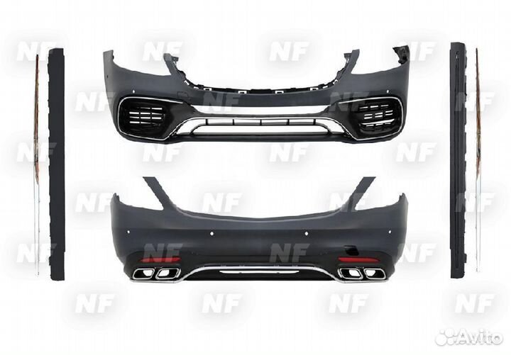 Обвес 63 AMG Mercedes S class 222