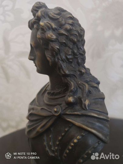 Бюст Российского царя Петра - 2, бронза