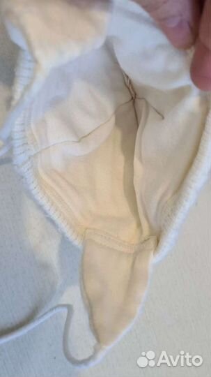 Шапка+варежки на мальчика 3-6мес новые