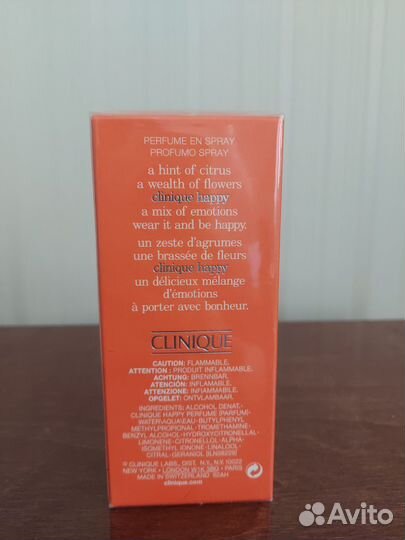 Clinique happy 30 ml original туалетная вода