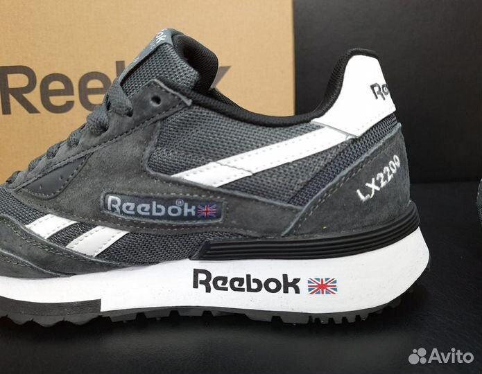 Кроссовки Reebok серые 40-46 артикул 3180 лето