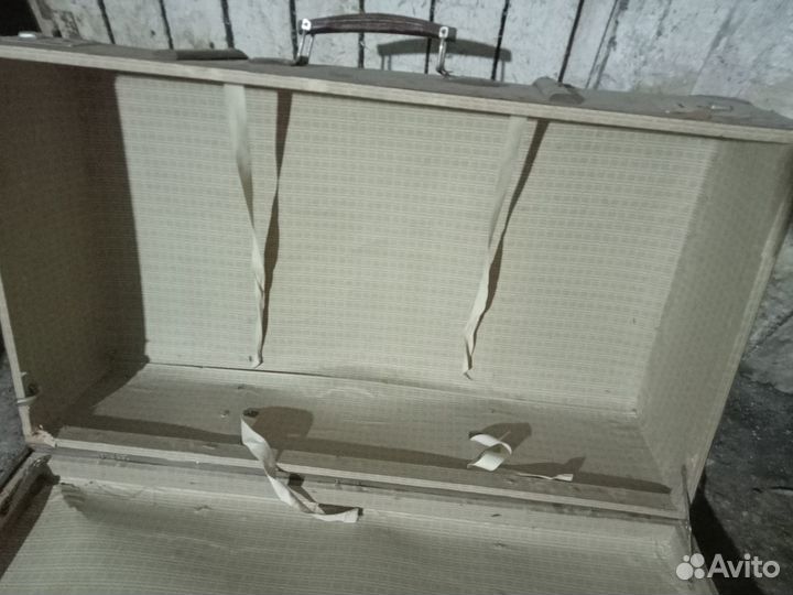 Фибровый немецкий чемодан ретро 40-50 гг